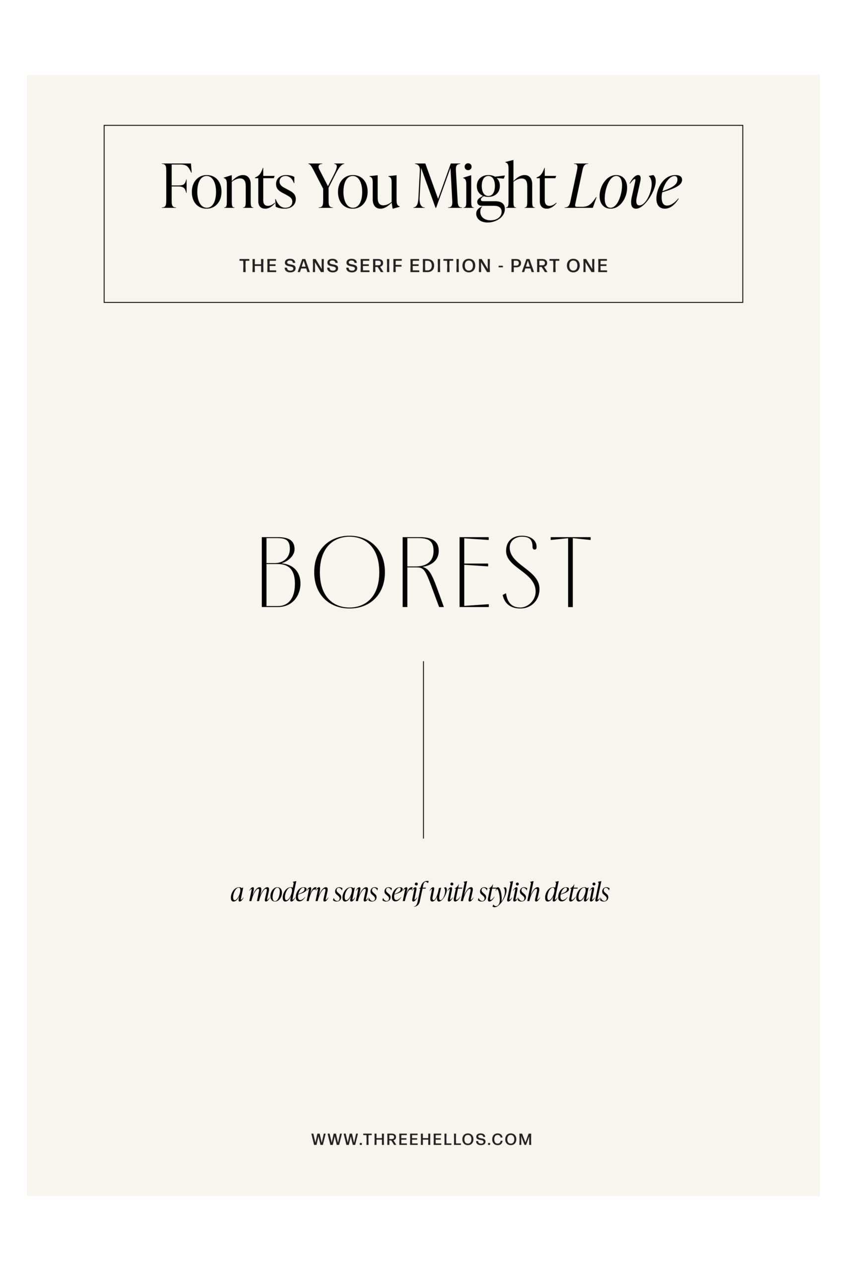 Borest Font – A Modern Sans Serif with Stylish Details