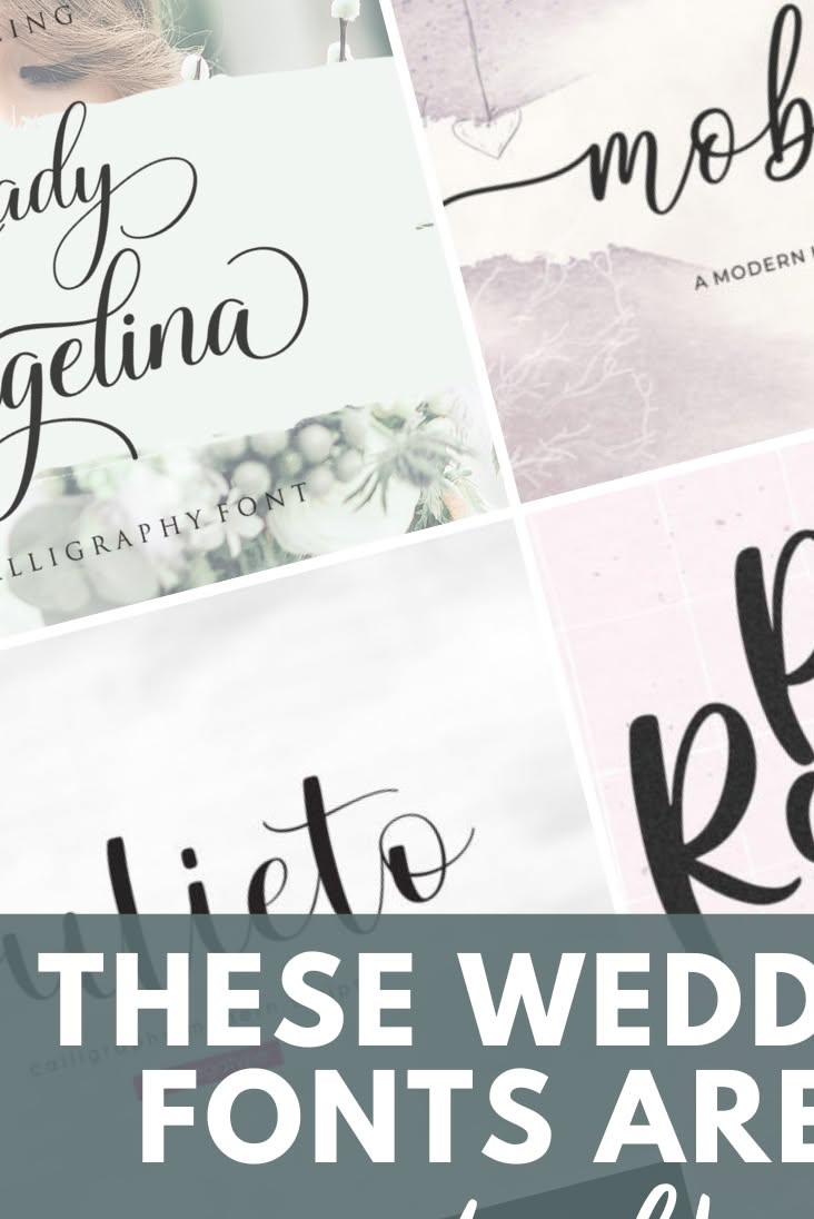 Best Wedding Fonts for Unique Wedding Invitation Cards | Wedding Typography