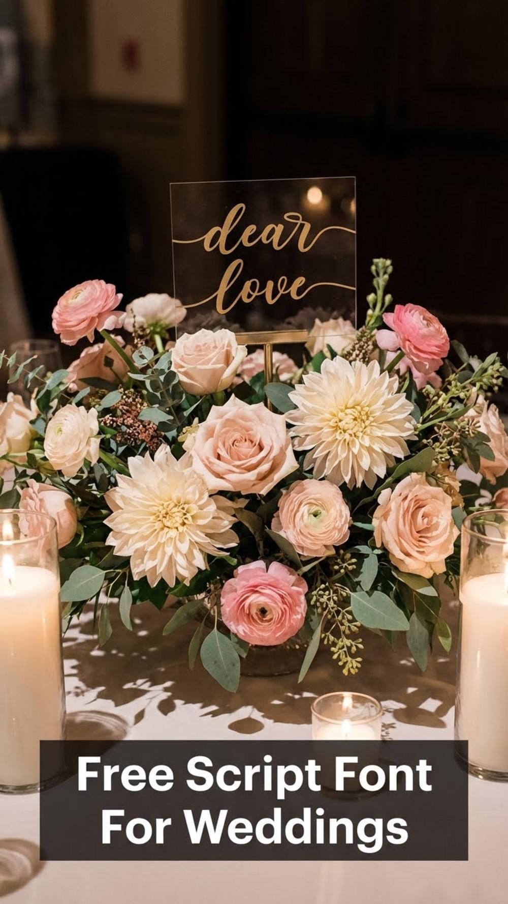 Free Script Font for Wedding Signs