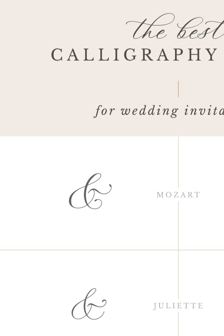 Elegant “ampersand” from Wedding Fonts