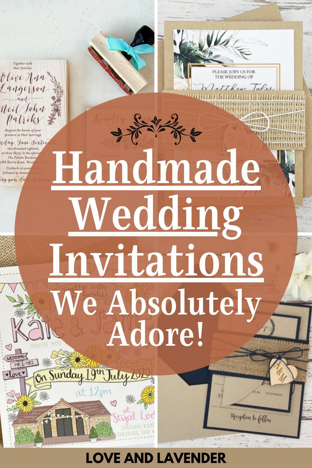 Handmade Wedding Invitations We Absolutely Adore!