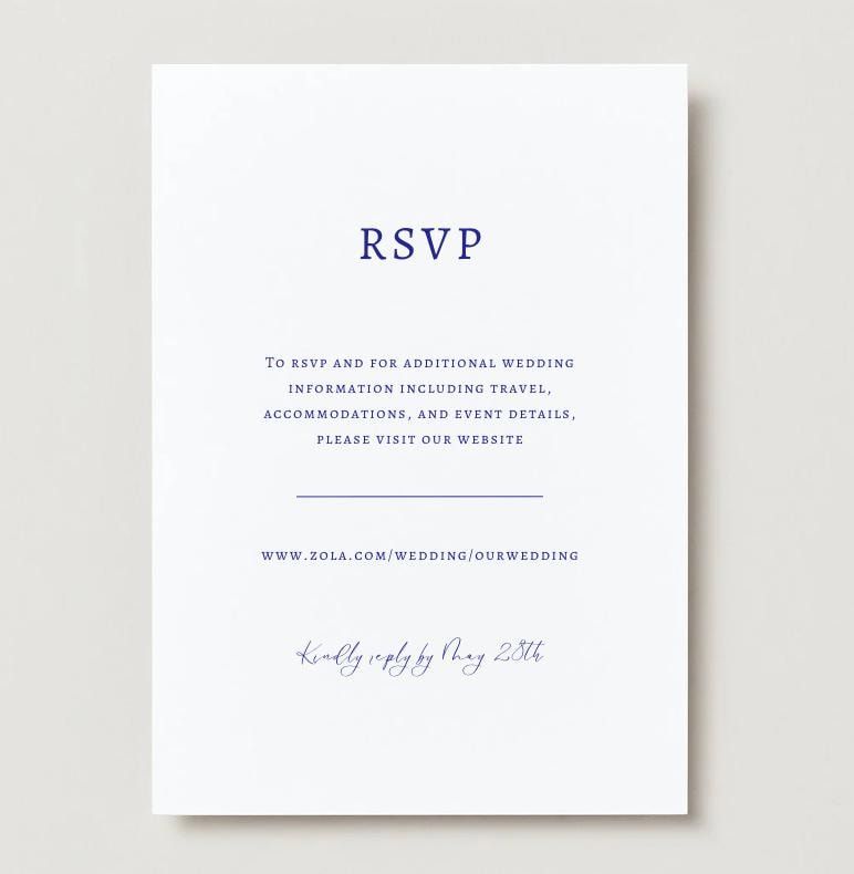 Carte RSVP pour mariage Cape Cod (avec et sans code QR)