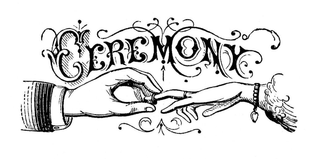 10 Vintage Wedding Typography Clipart!