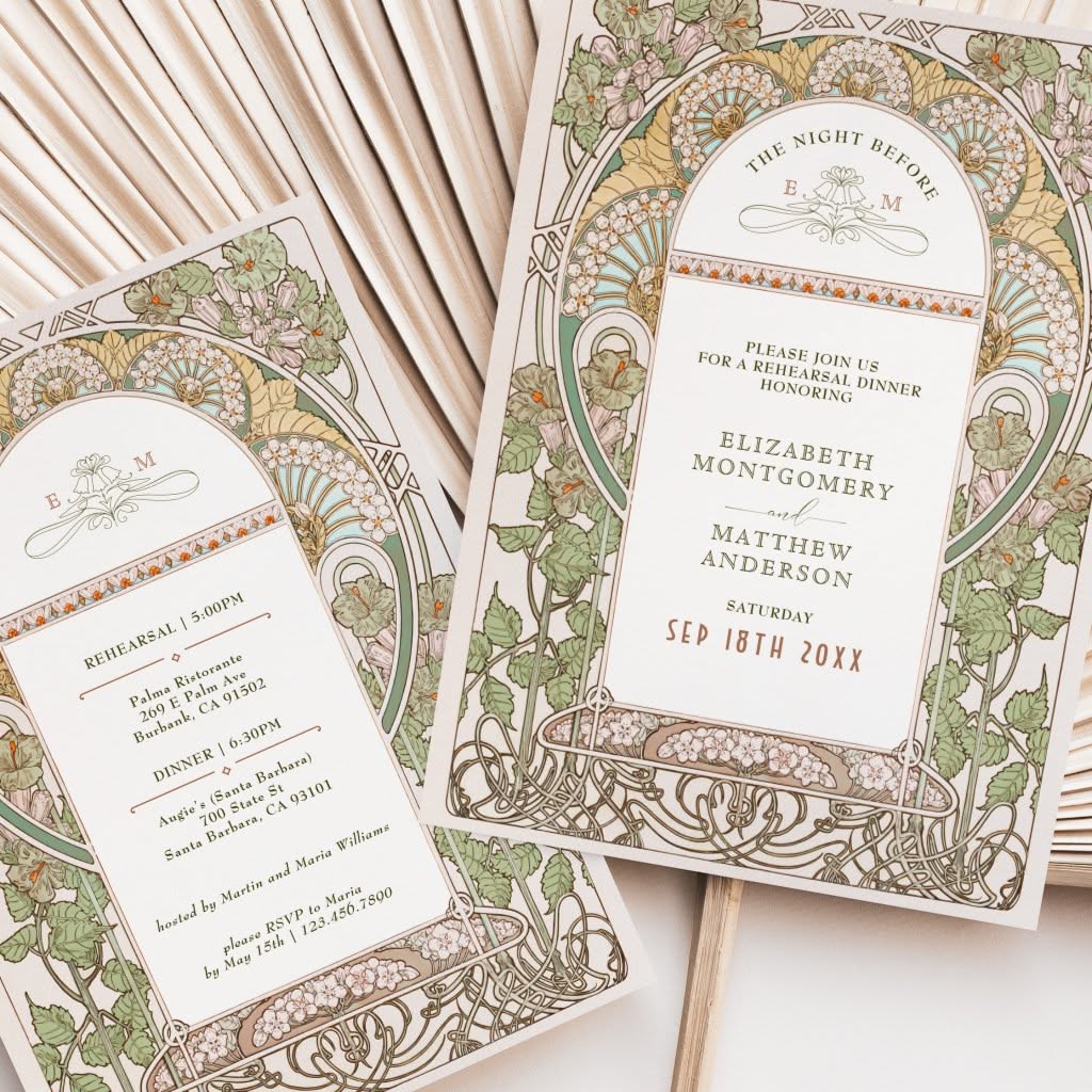 The Night Before Wedding Rehearsal Invitation