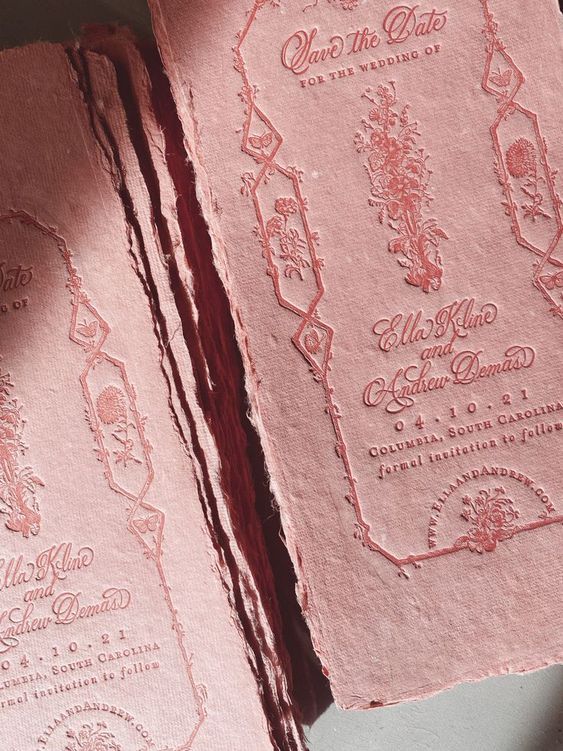 🤍Secret Garden Inspired Wedding | Letterpress Wedding Save The Dates