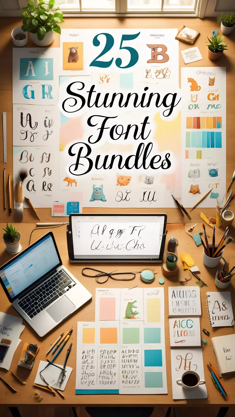 25 Stunning Font Bundles for Designers & Creatives