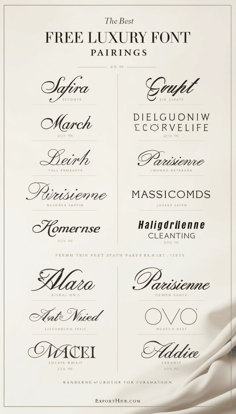 Luxury Fonts Collection: Cool, Modern, Serif & Sans Serif Ideas🤩