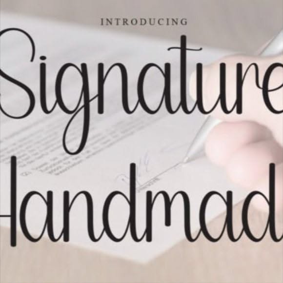 Signature Handmade Font