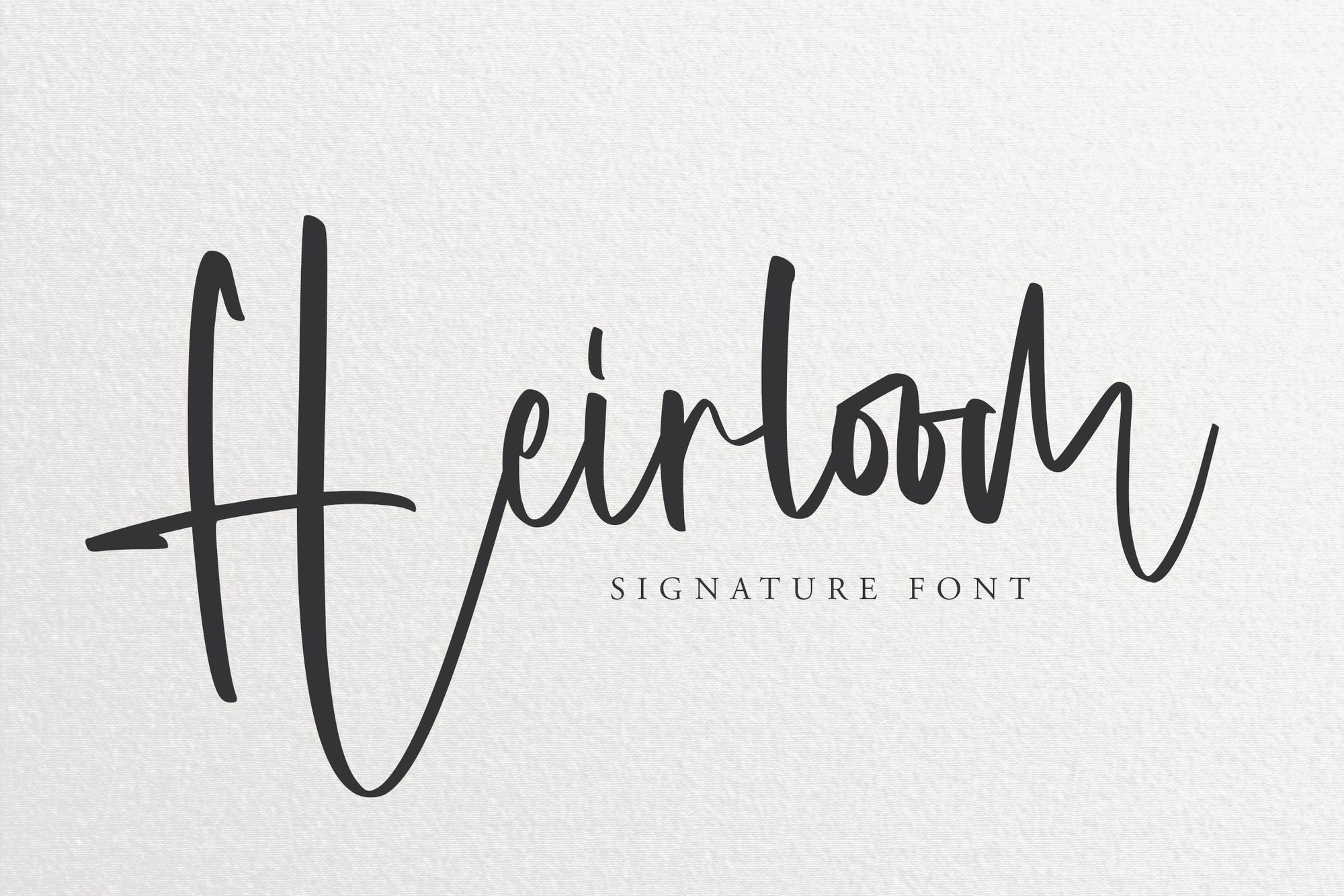 Heirloom — Free Signature Script Font