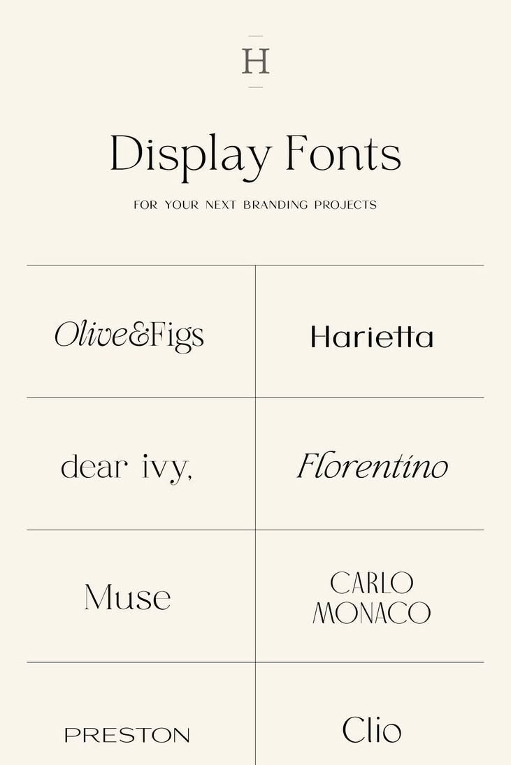 5 Elegant Display Fonts for Modern Designs