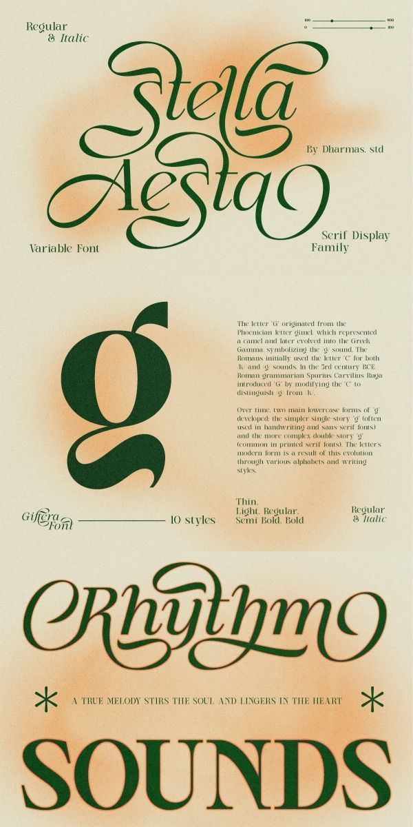 Aesta Stella Font Design | Lettering fonts, Lettering, Fonts design▫️