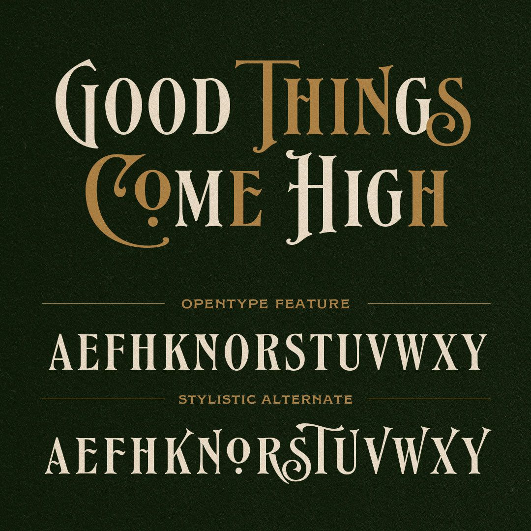 Vintage Fonts — EFCO Songster + Extras | Ephemera Fonts