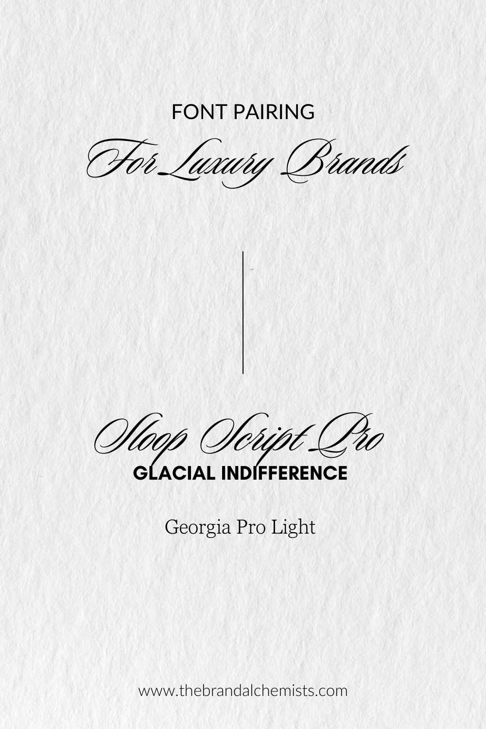 Luxe Font Pairing | Fonts for Luxury Brands