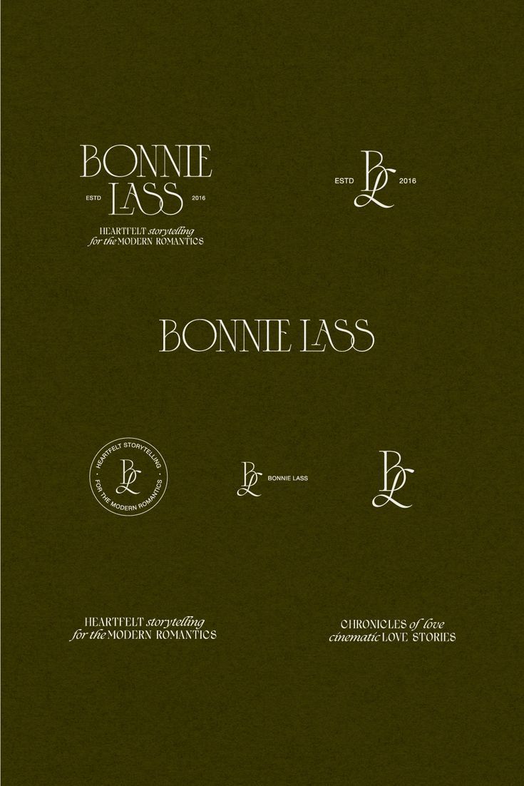 Wedding Photographer Minimal Branding Logo Design Elegant Brand Submark