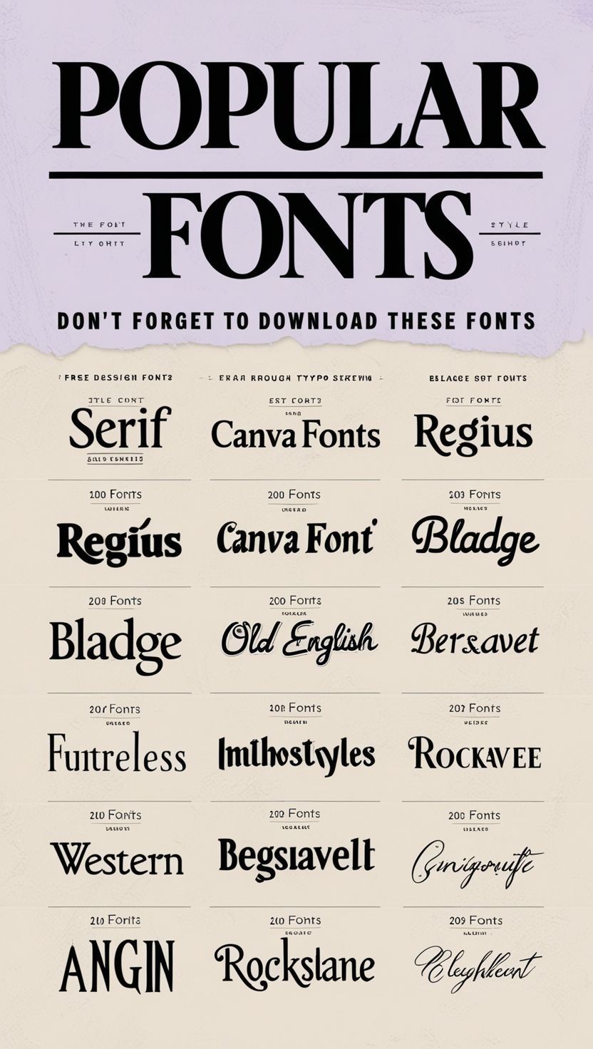 Aesthetic Canva Fonts to Elevate Your Visual Branding