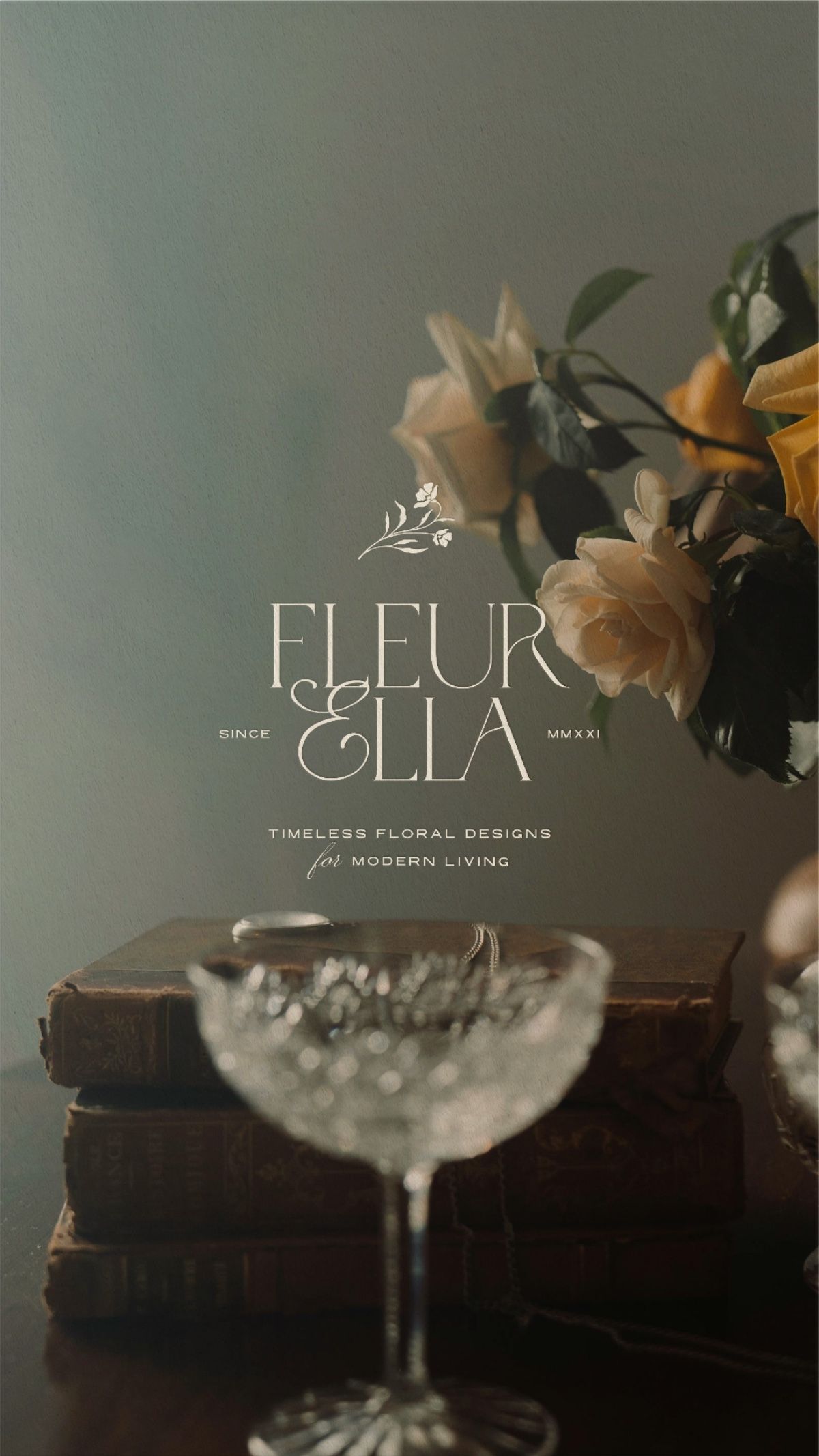 Timeless Floral Designs for Modern Living Brand Design for Fleur Ella Florsit by Layla Rose Designs