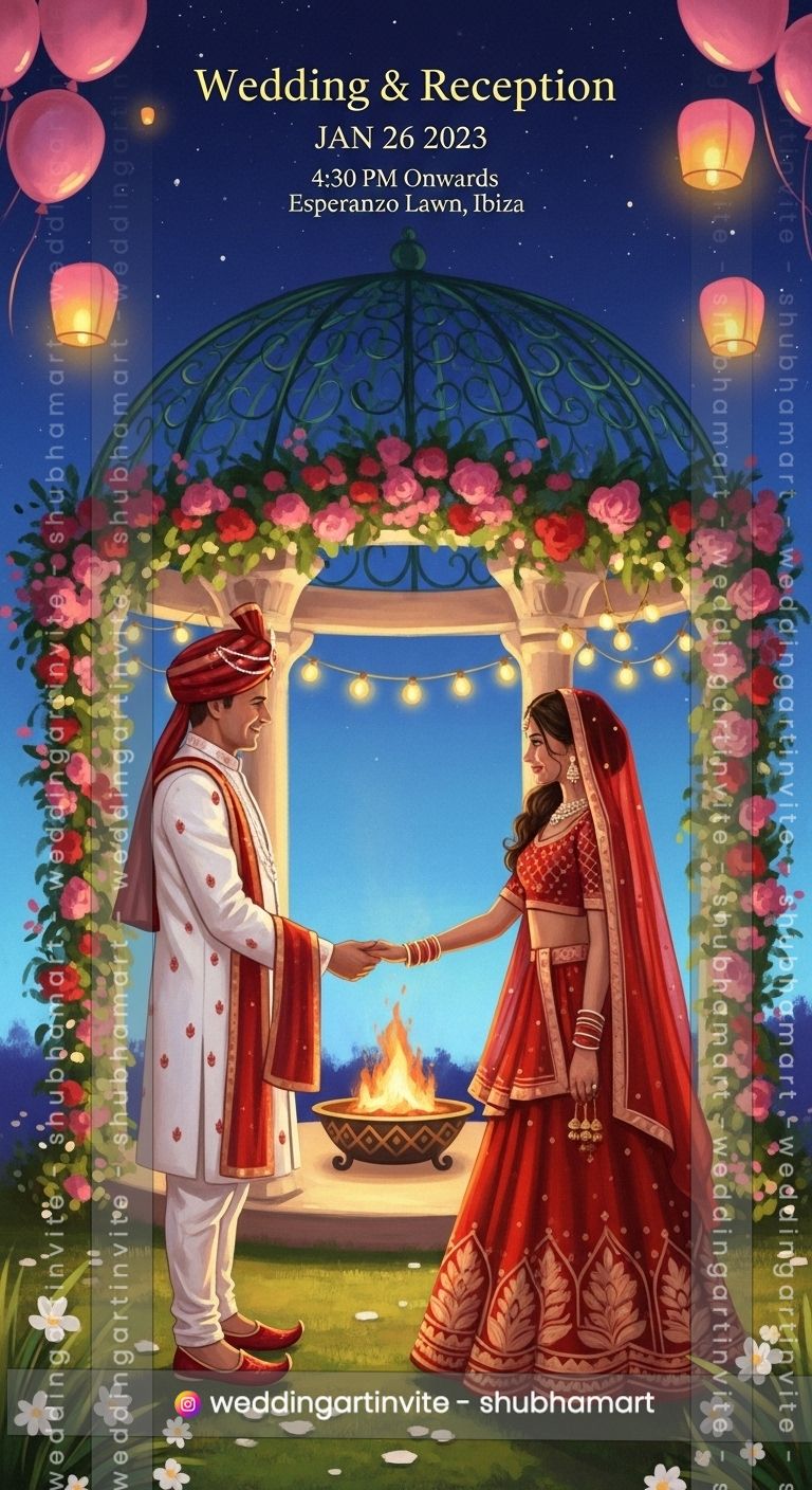 Digital Invitations | Wedding invitation card | Save the date | E invitation | Digital Wedding card