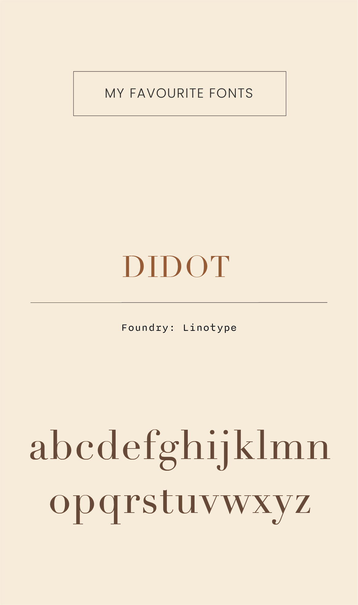 Fonts I’m currently obsessed with