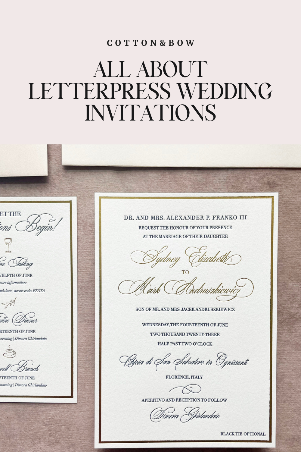 💌Letterpress Love: Your Guide to Stylish Wedding Invitations