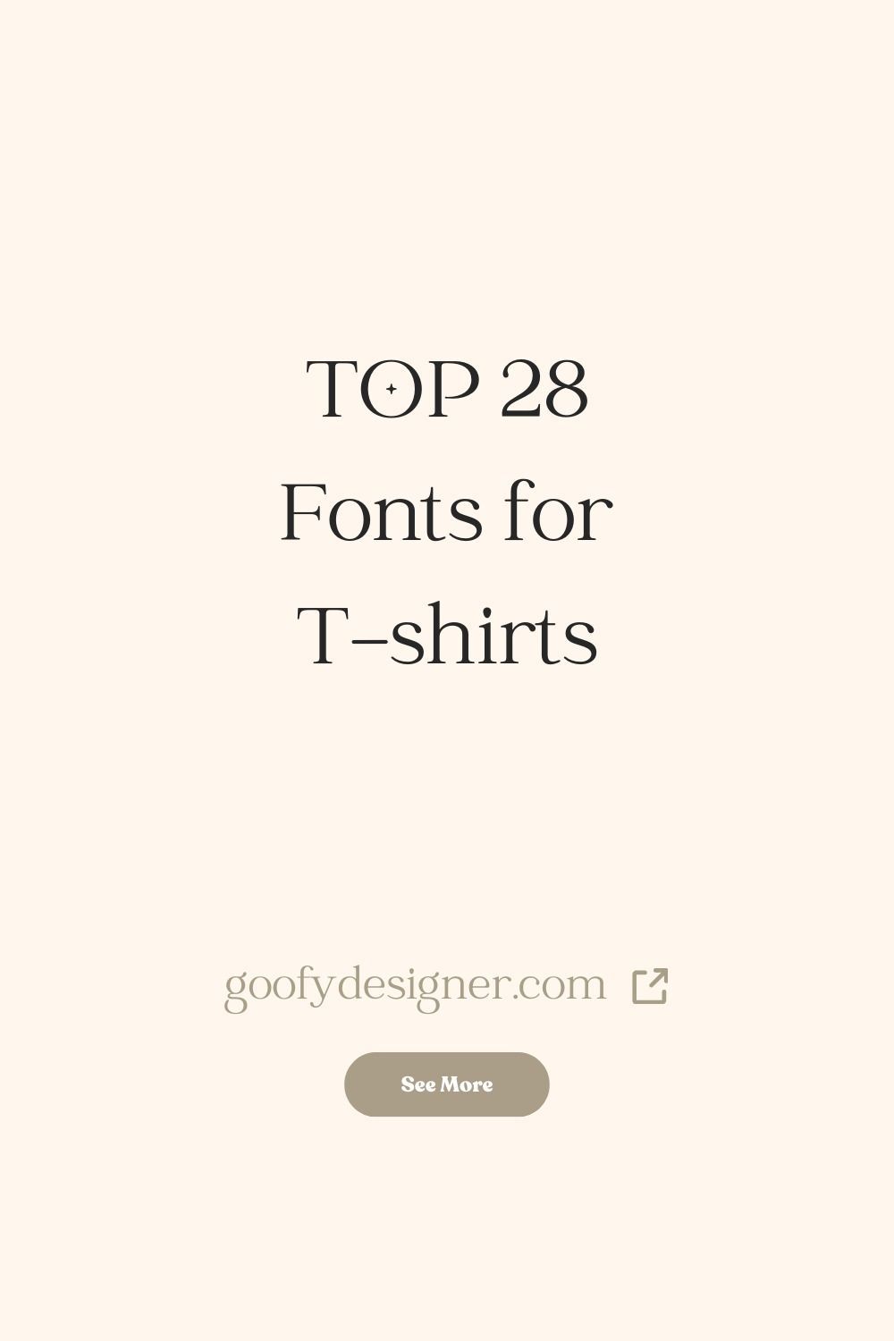 28 Fonts for T-shirts