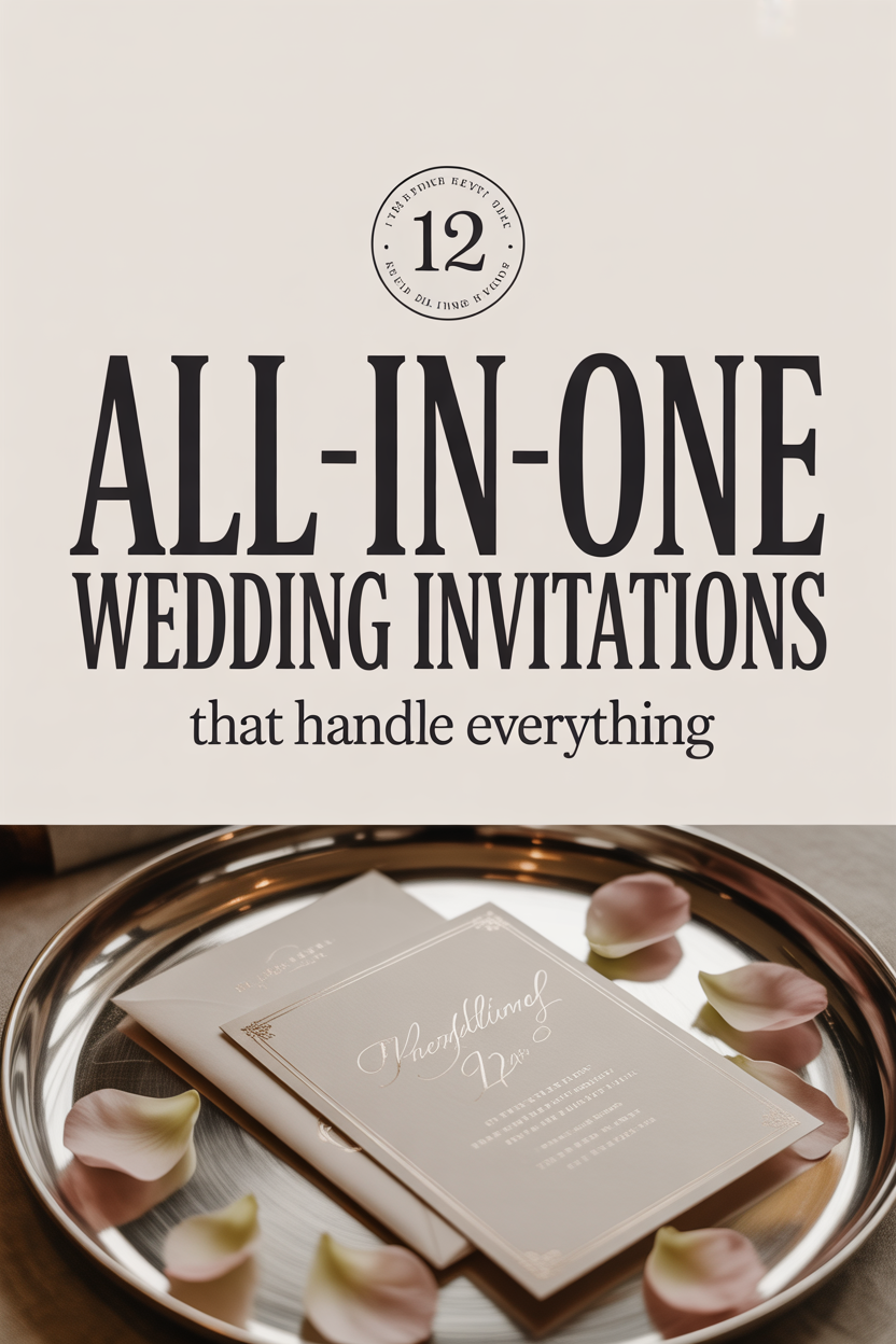 12 All-In-One Wedding Invitations That Handle Everything