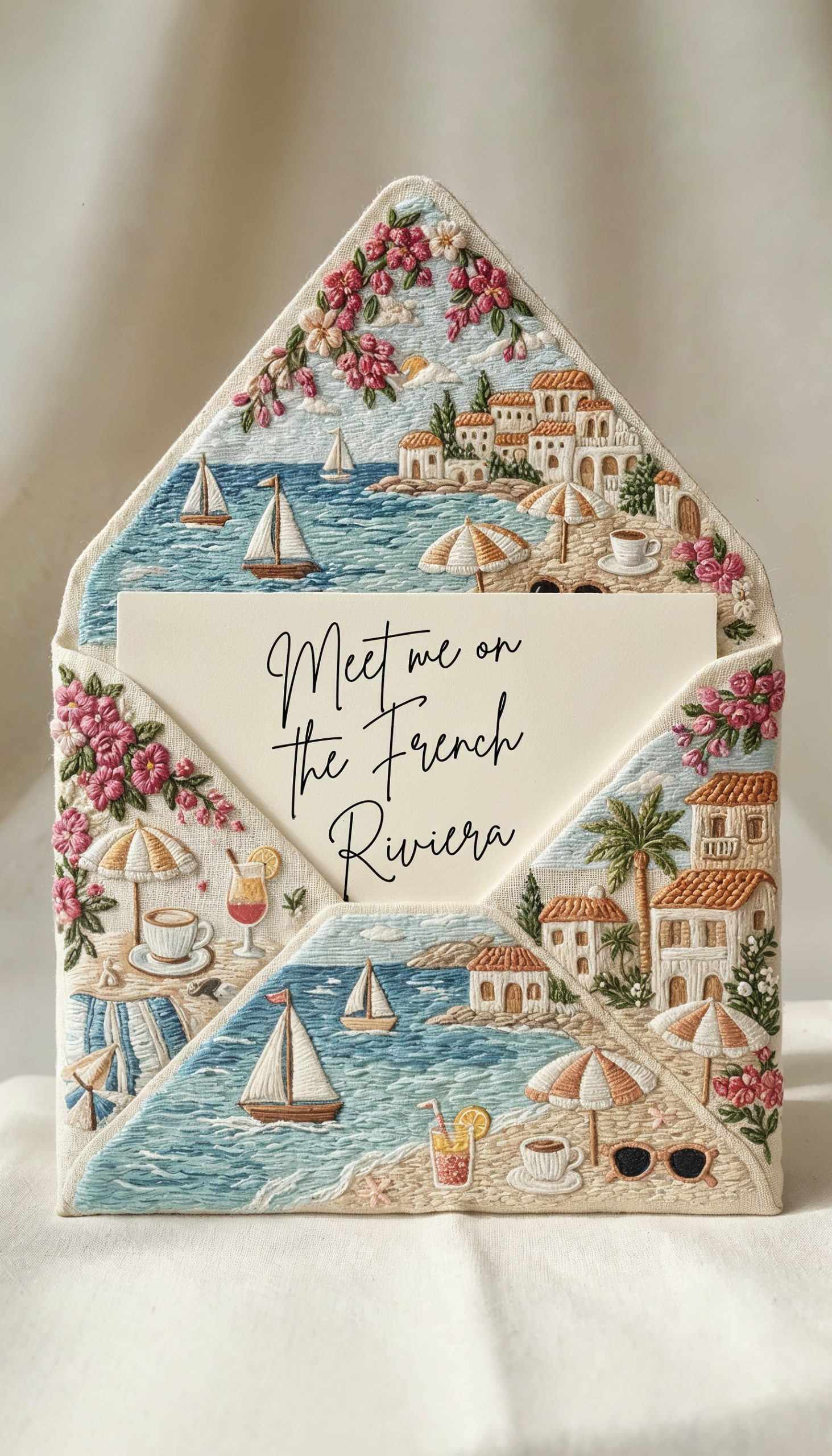 Luxury Invitation Concept Inspired by the French Riviera
