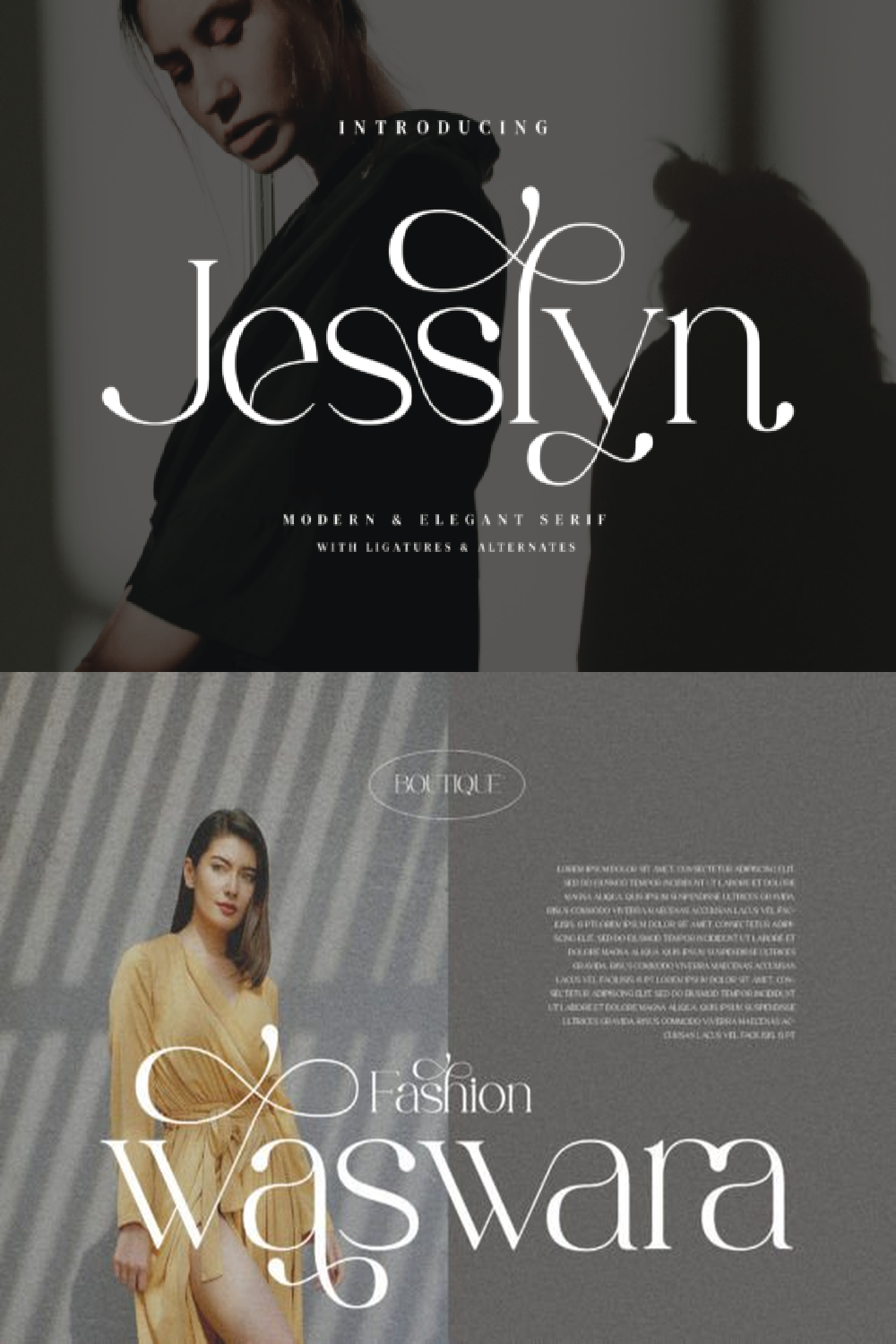 Jesslyn Font: Stylish Ligature Typeface for Minimalist Logos