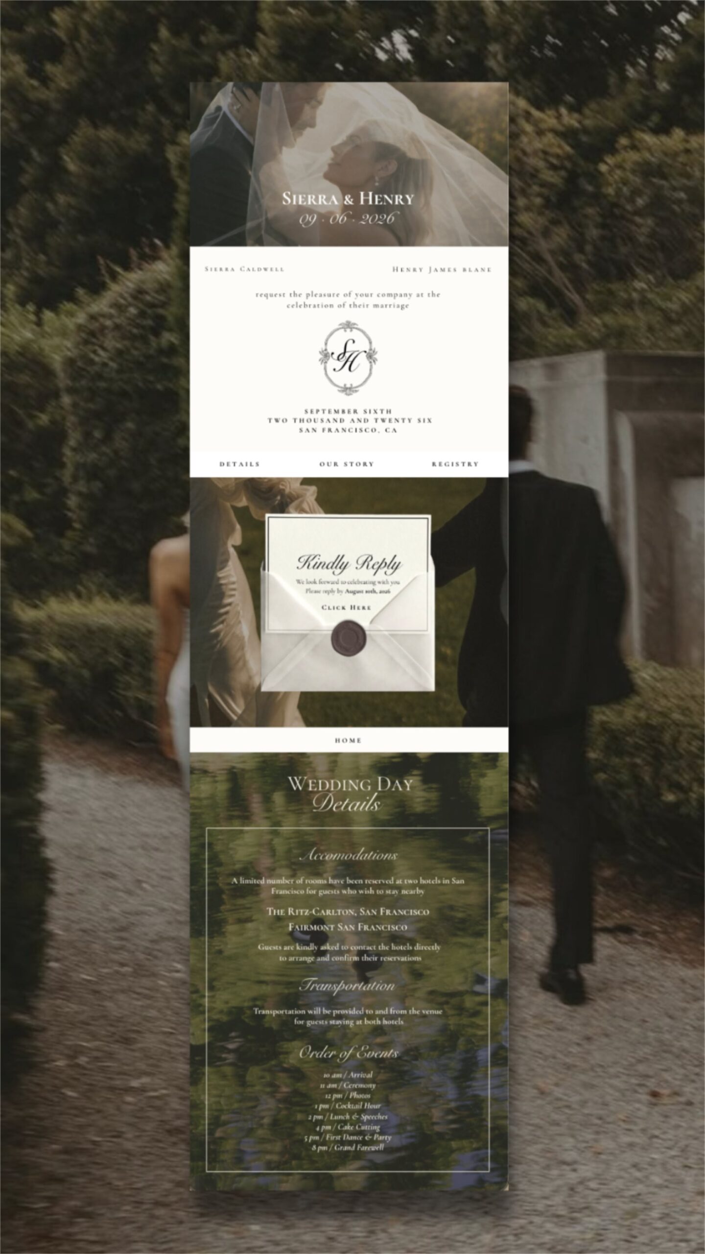 ✨ Love it? This could be your wedding website 🤍