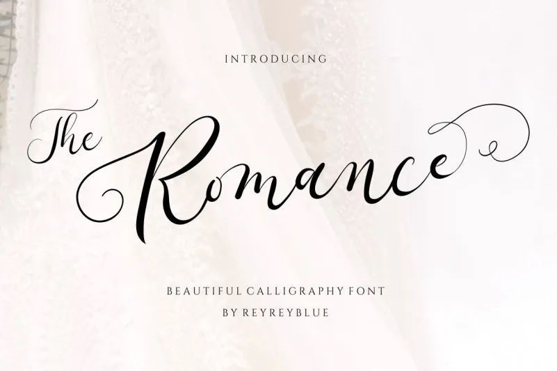 Stylish Romantic Calligraphy & Wedding Fonts for Elegant Branding