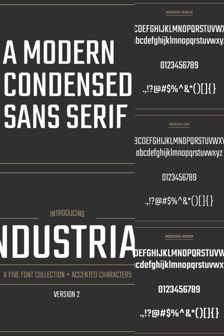 Industrial Font Collection