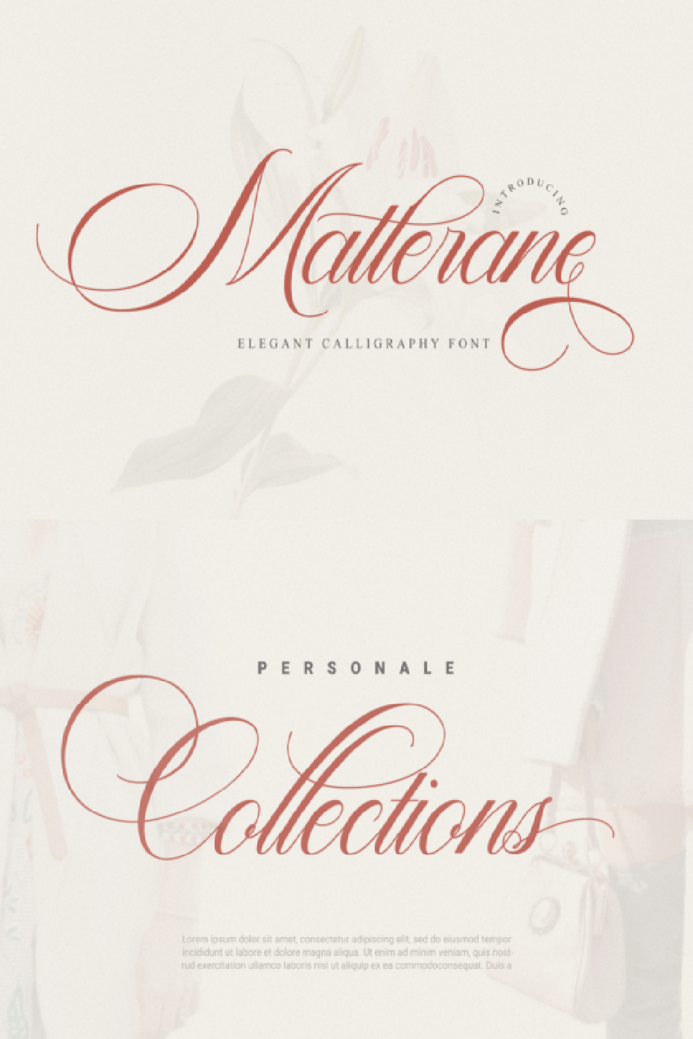 Matterane Font: Sophisticated Calligraphy for Elegant Wedding Invitations and Branding