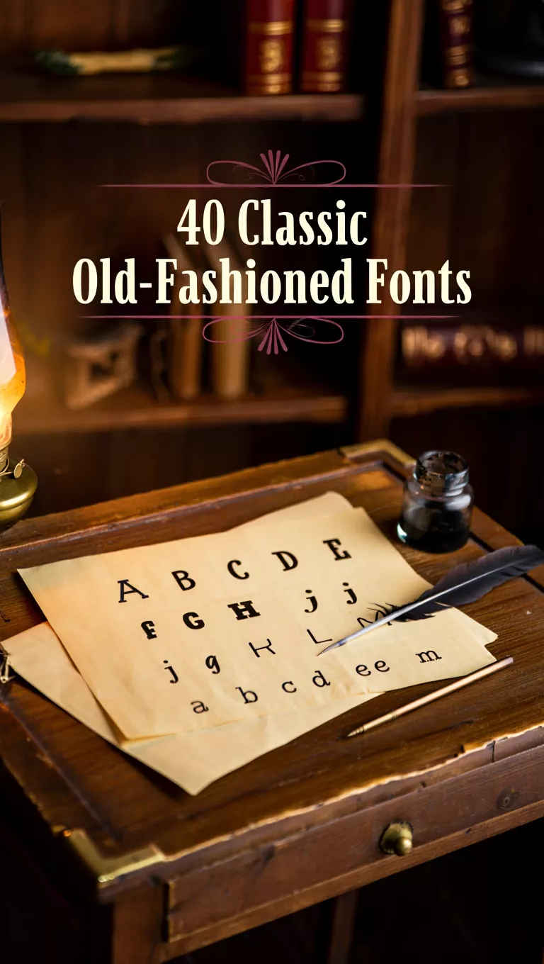 40 Classic Old-Fashioned Fonts for Timeless Designs