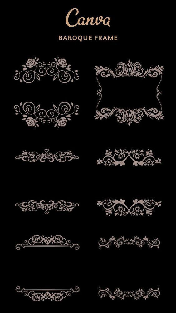 Canva Baroque Frame Font fonts #font #fonts 4.556