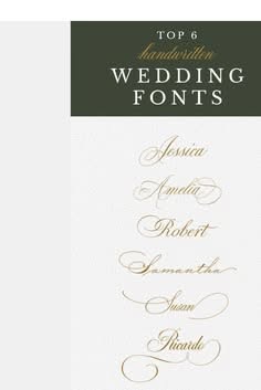 Modern charm with cursive font for