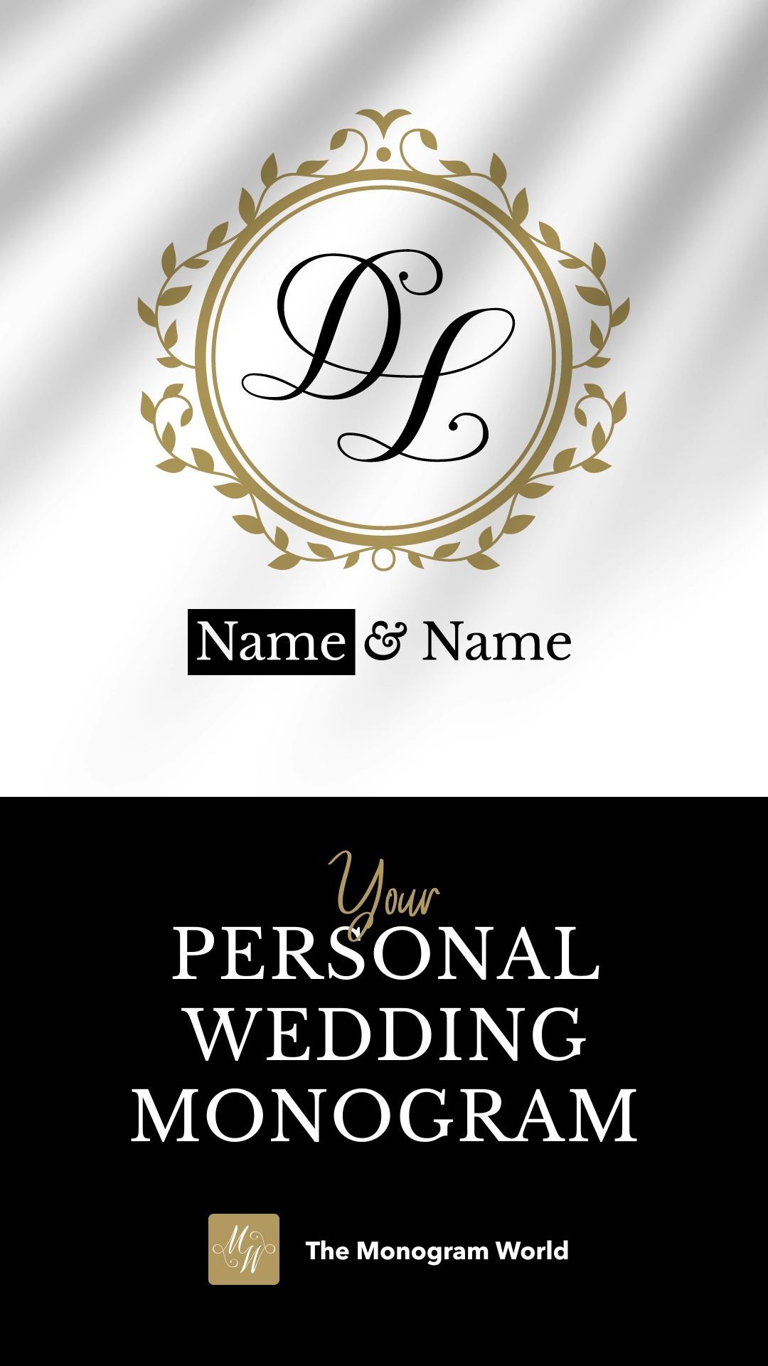 Customizable monogram templates for the whole wedding design