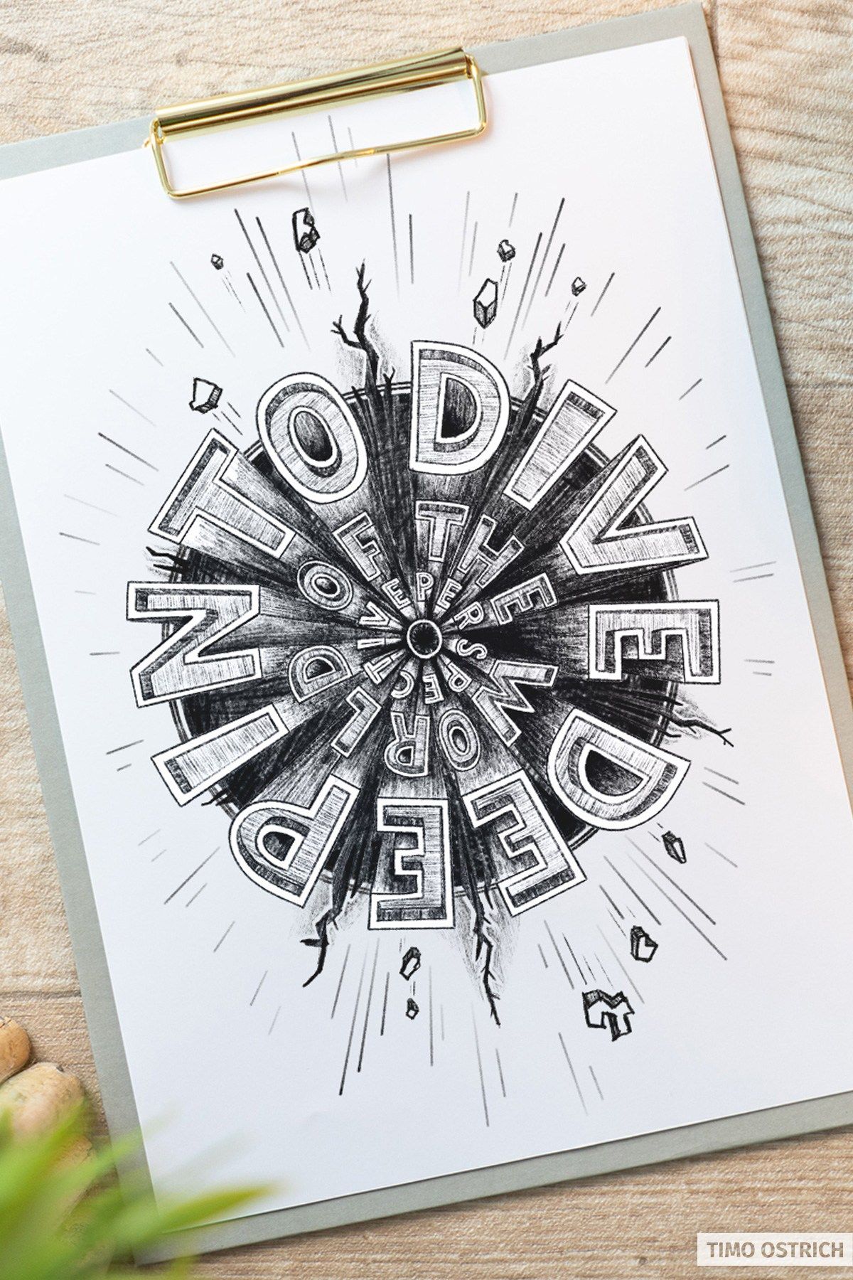 Dive deep into the world of perspective — Handlettering lernen
