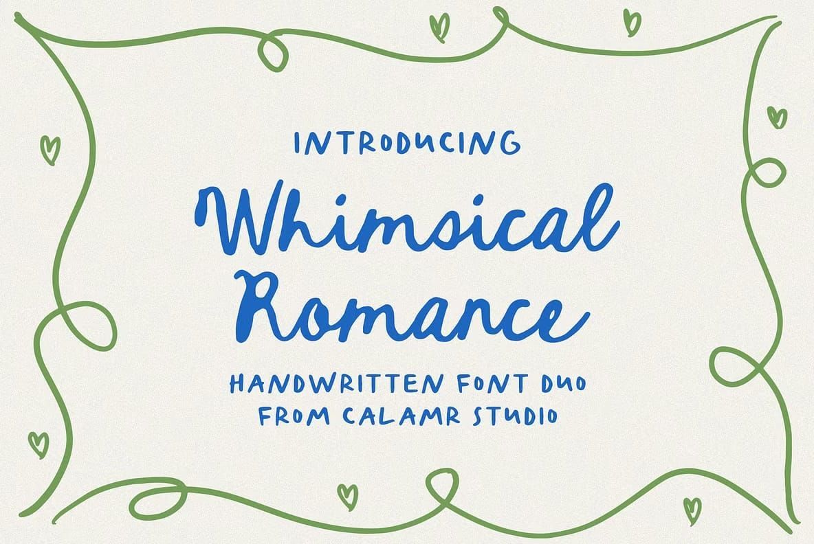 10 Whimsical Romance Handwritten Fonts for Your Creative Projects