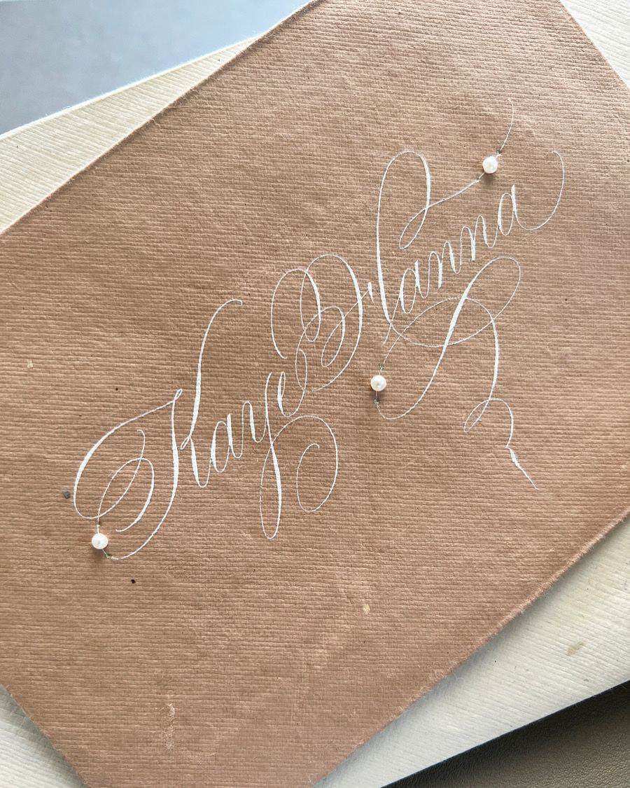 Copperplate on Handmade Paper