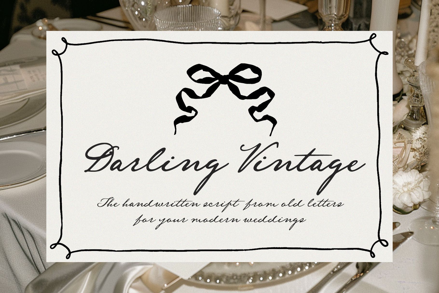 Darling Vintage  Handwritten Font, a Script Font by Calamar Studio