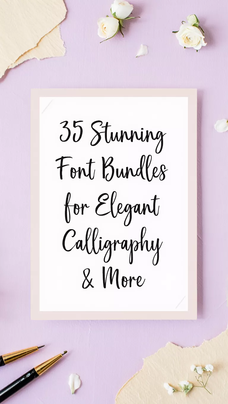 35 Stunning Font Bundles for Elegant Calligraphy & More