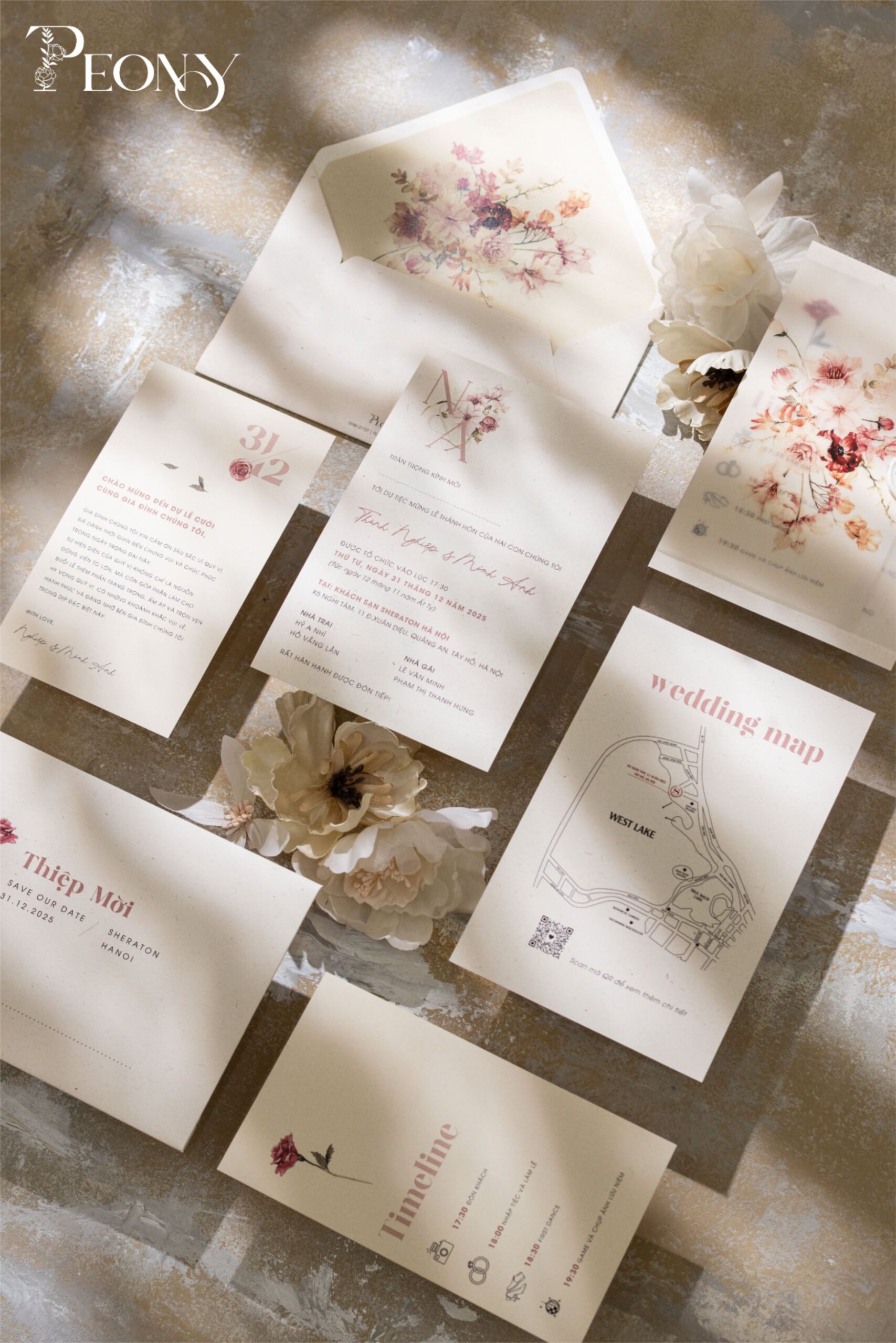 LEGEND ROSE — WEDDING INVITATIONS