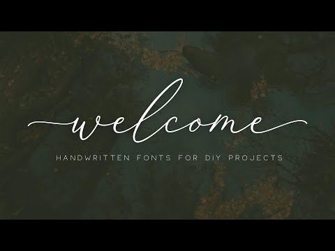 DIY Wedding Fonts Pt 3 | Handwritten Fonts for Cricut & Silhouette DIYs 🕊