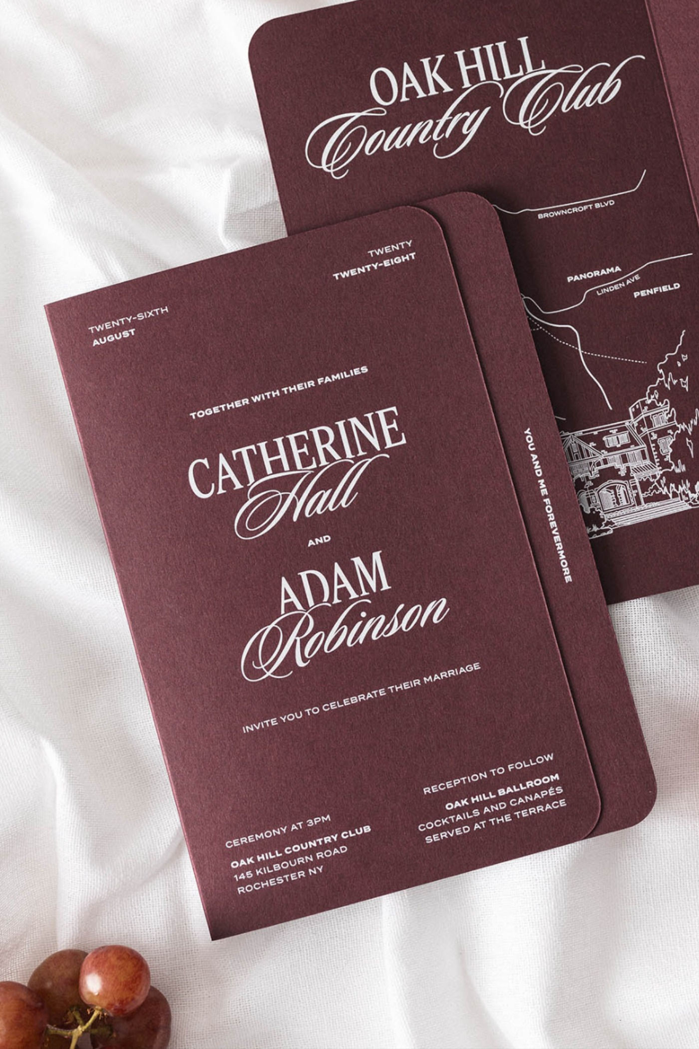 Heritage Folding Wedding Invitation