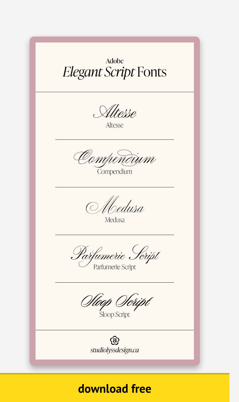 Sophisticated Calligraphy and Serif Fonts for Premium Wedding Branding and Design