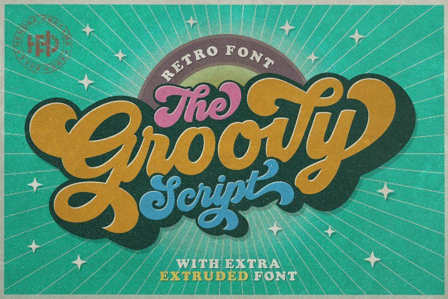 Groovy — Retro Font, a Script Font by Hendra Pratama