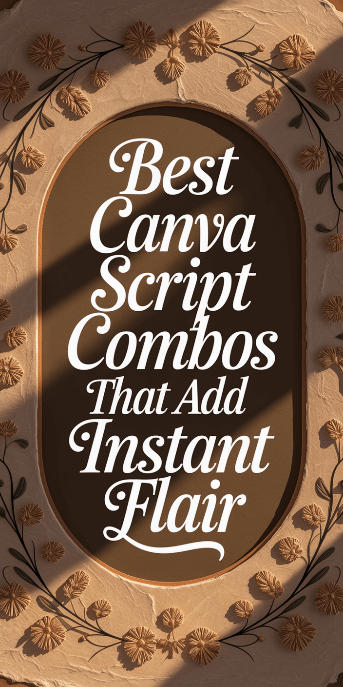 Best Canva Script Font Combos That Add Instant Flair💫