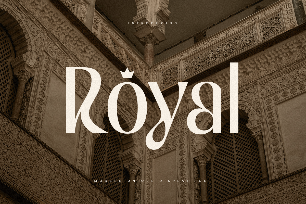 Royal — Modern Unique Display Font by Sensatype | Creative Market