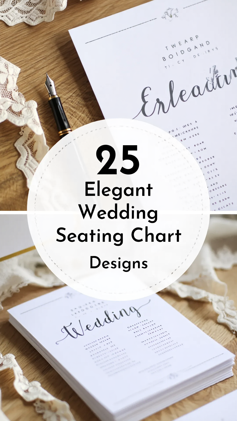 Classic Regency Typography Wedding Seating Chart Canva Templates