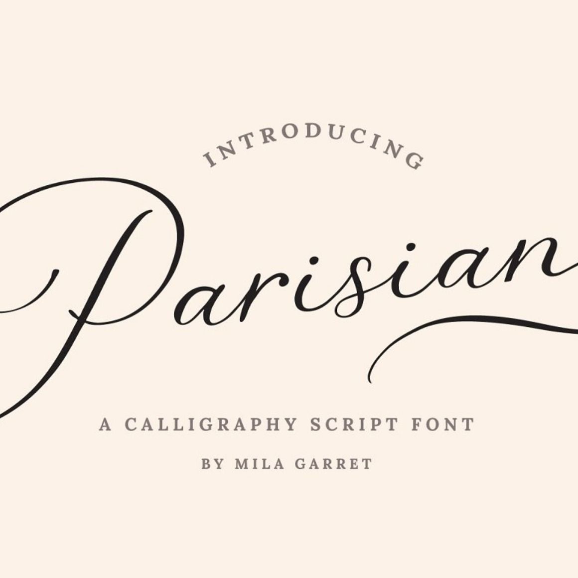Parisian Vintage Calligraphy Script