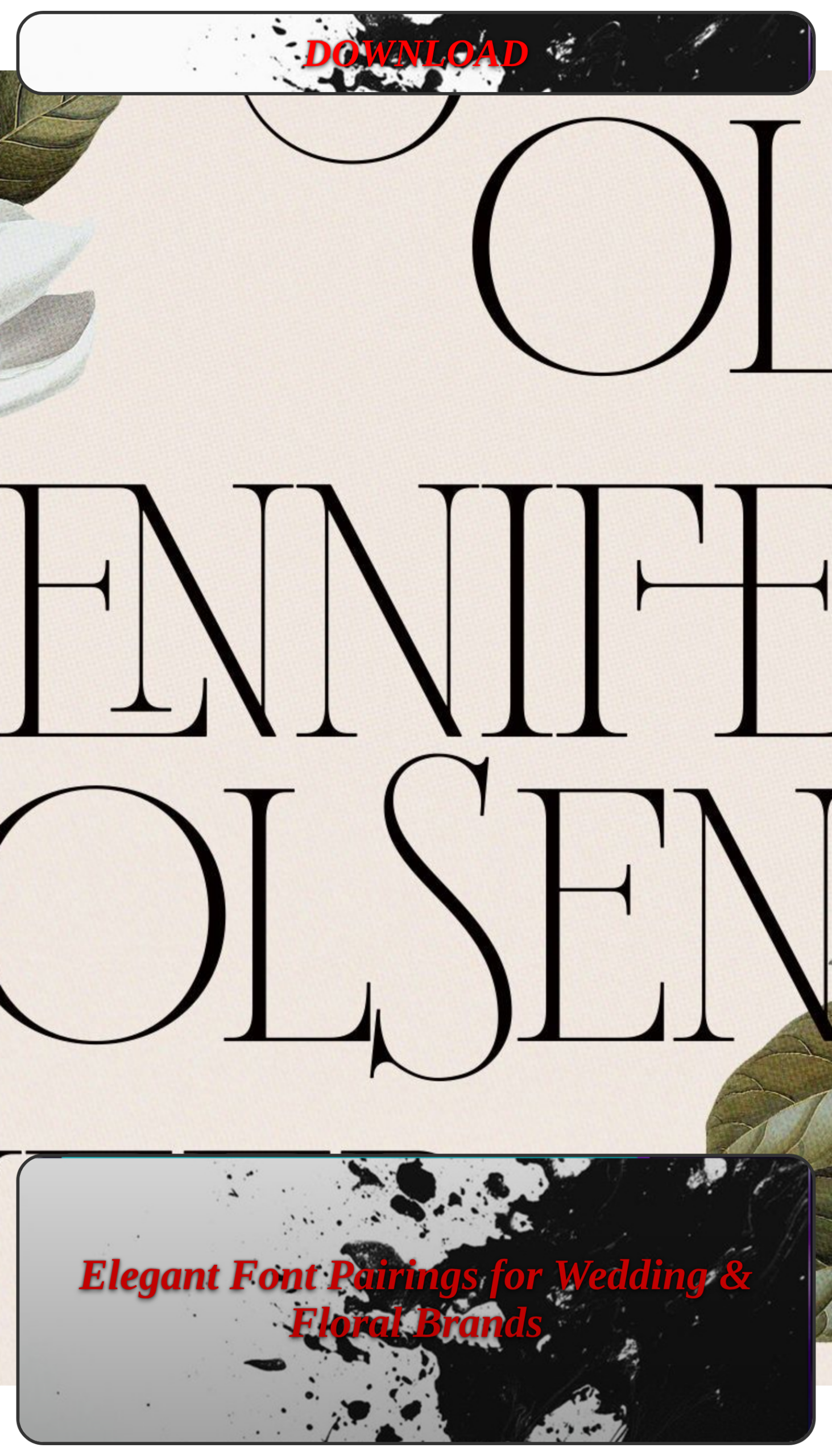 Elegant Font Pairings for Wedding & Floral Brands